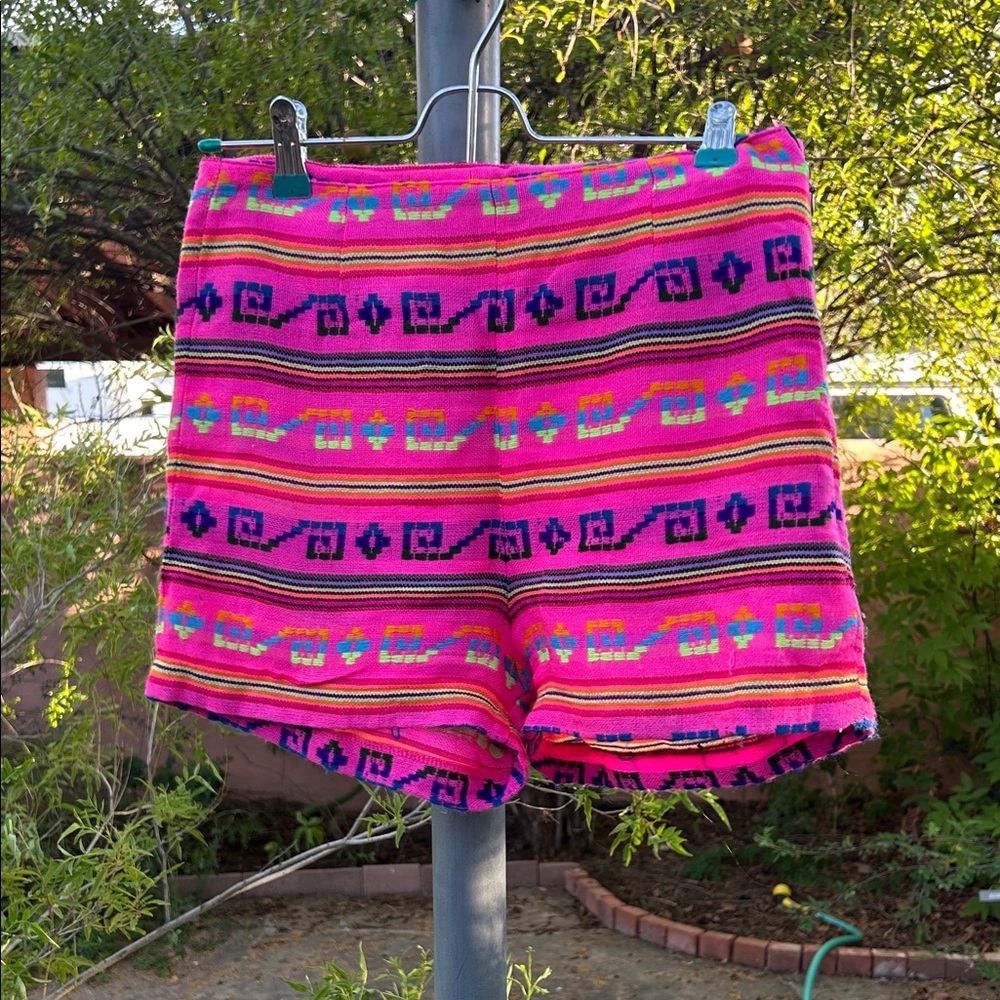 Kenny Hand-Woven, Colorful Patterned Women's Shorts
